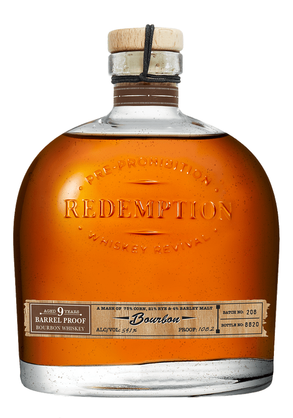 Redemption Barrel Proof 9 Year Old Bourbon